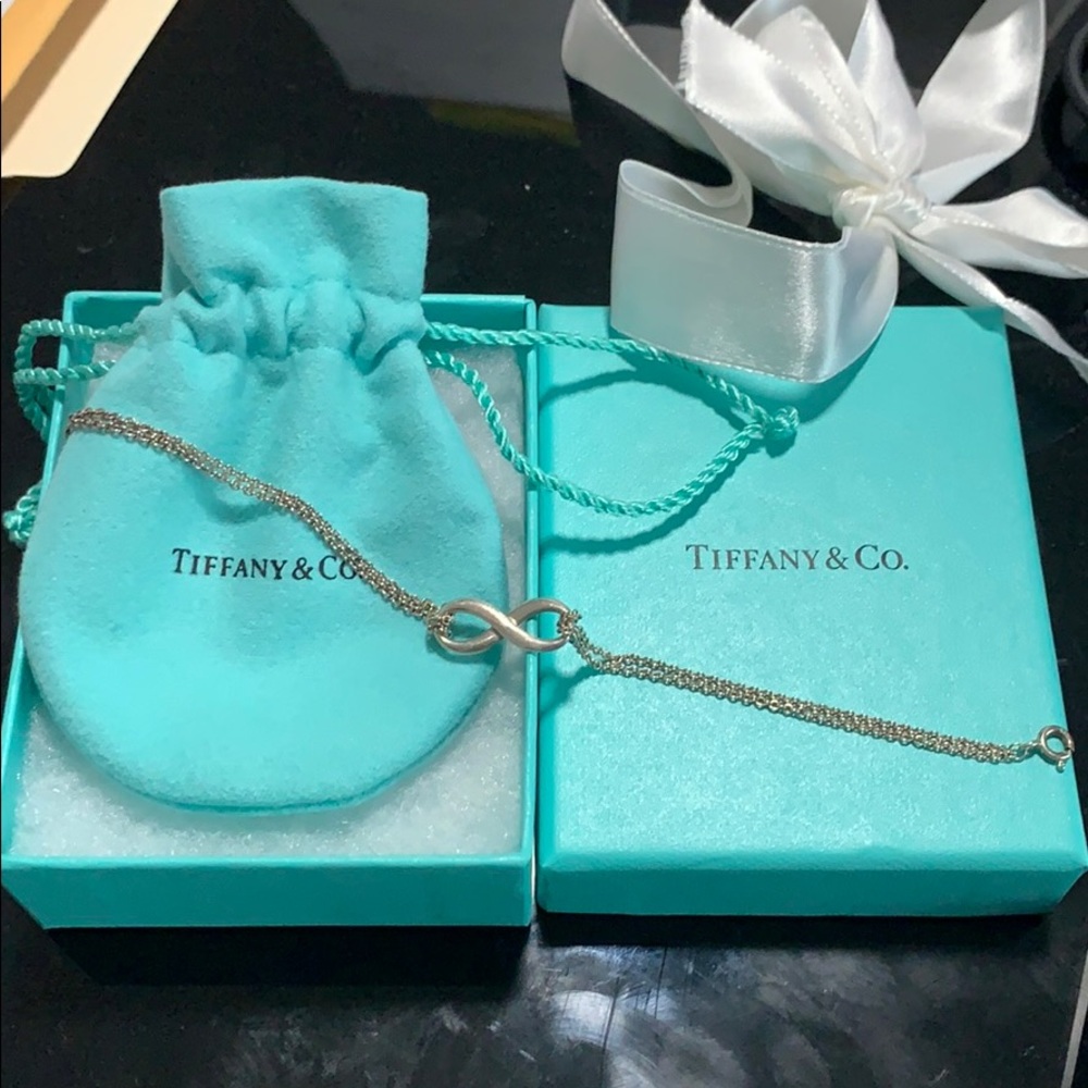 Sterling silver Tiffany Infinity Bracelet-large